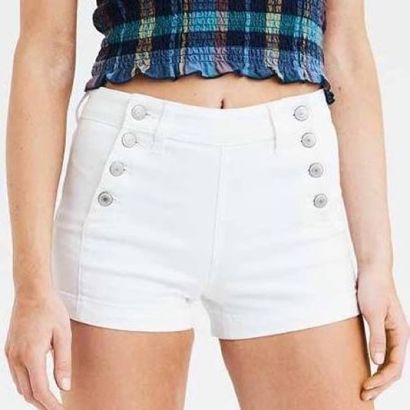 American Eagle Outfitters Pants - american eagle • multi button shorts